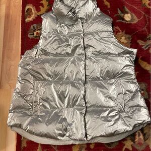 Athleta Metallic silver Vest
